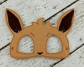 Pokemon Inspired Eevee Mask - Party Favor - Dress Up - Pretend Play - Halloween - Costume