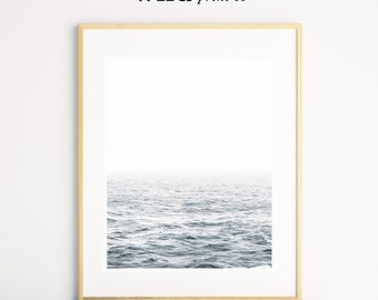 Ocean Print, Ocean Wall Art, Beach Decor, Modern Art, Minimalistic Art, Ocean Photography Print, Printable Art