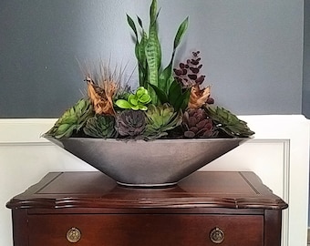 Succulent planter, permanent floral