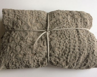 Natural Linen Color Towel, Linen Sauna Towel, Rustic Linen Towel, Housewarming Gift, Gray Rustic Towel, Linen Gray Massage Towel