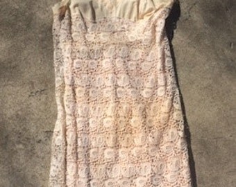 1970's Crochet Slip Dress