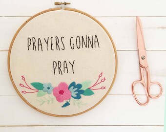 Bible Verse Art - Embroidery Hoop Art - Bible Embroidery Designs - Hand Embroidery - Inspirational Embroidery
