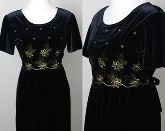black velvet dress – Etsy