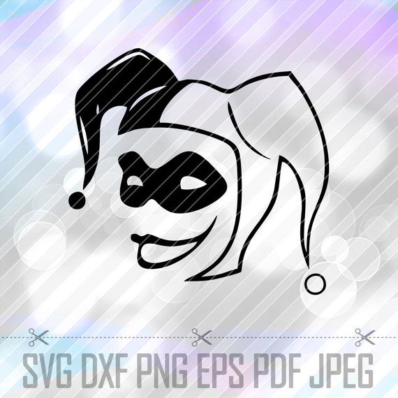 Harley quinn SVG DXF Eps Vector Cut Files Cricut Designs