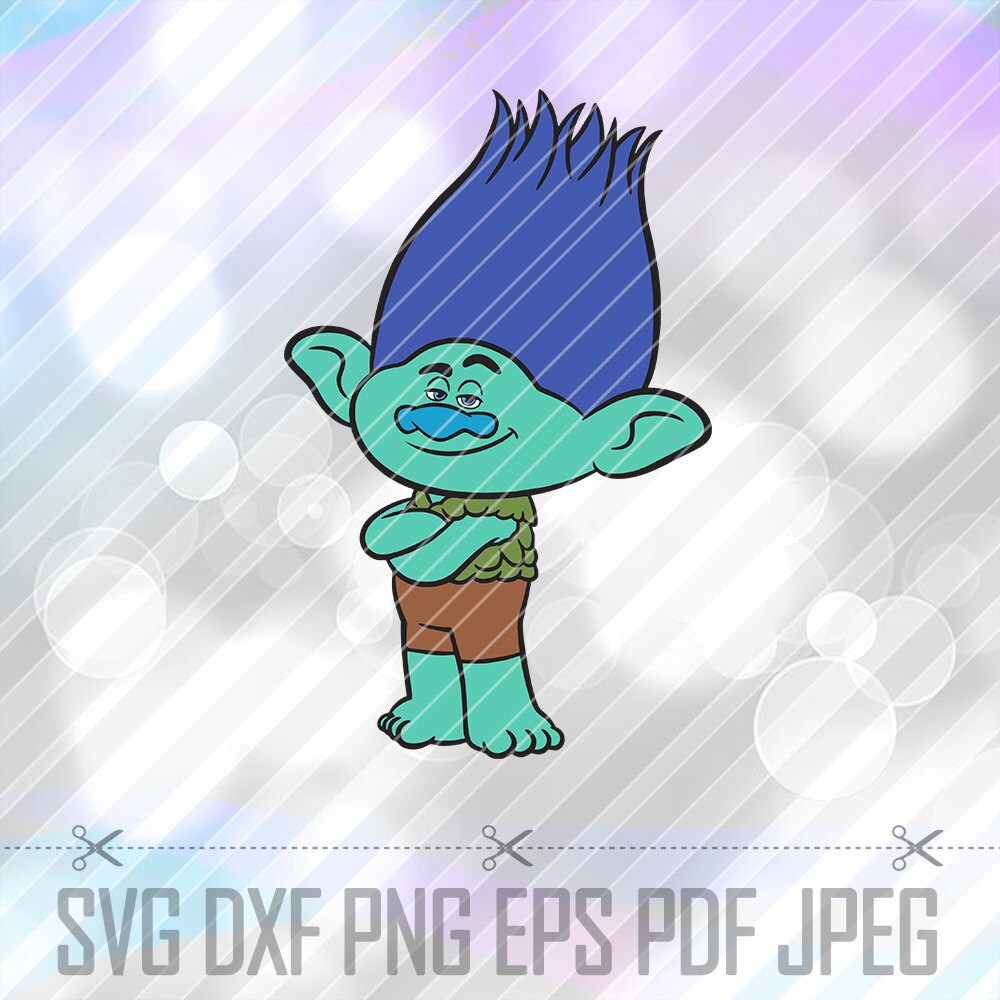 Trolls Branch SVG DXF Png Eps Pdf Studio Vector LAYERED Cut