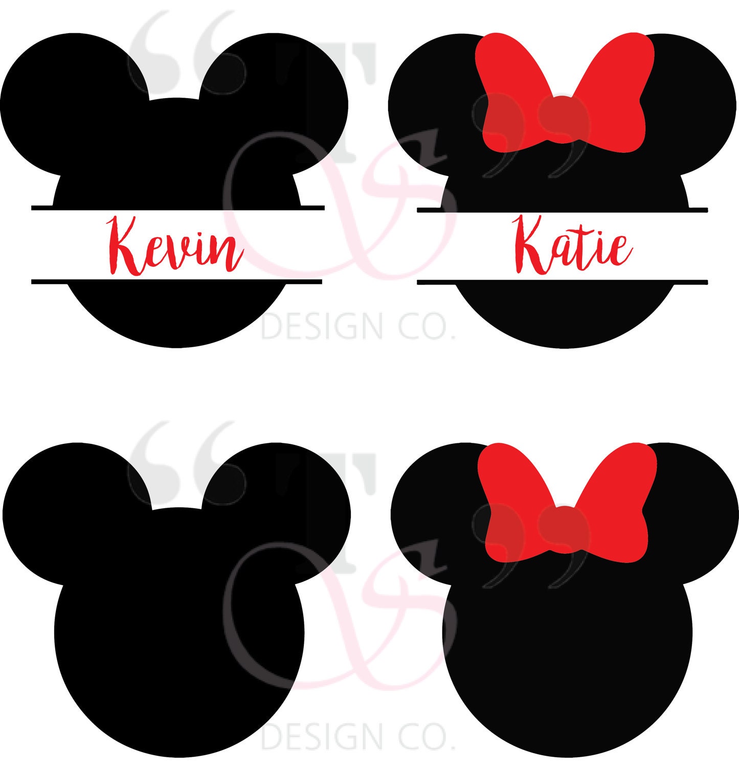 Download Disney Mickey Minnie svg file for Cricut Silhouette and