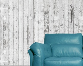 Concrete Wallpaper - Concrete Deco Mural - Light Grey Cement Removable Wallpaper - Modern Home Decor- Concrete Wall Decor - Concrete Design