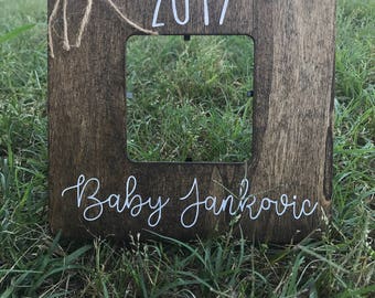 Pregnancy Annoucement Frame / Ultrasound Frame / Sonogram Frame /Pregnancy Gift / Custom Picture Frame