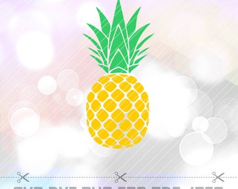 Pineapple Layered SVG DXF Png Ananas Summer Vector Cut File Cricut Designs Silhouette Studio Cameo ScanNcut Stencil Decal Vinyl Decorations