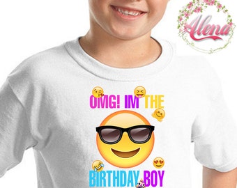 Emoji Iron On Transfer , Emoji Boy Birthday Shirt DIY , Emoji Boy T Shirt , Emoji Shirt , Iron On Transfer , Digital File , Instant Download