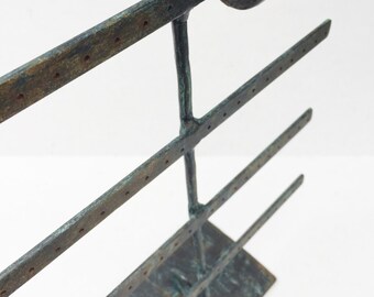 Earring Holder - 10 x 14 in. - EPOST4 - FORGED 4-Tier