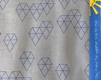 Cotton + Steel Raindrop Geo Drops Denim Gray 100% Cotton Fabric
