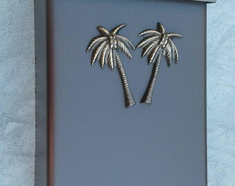 Tropical Palms Coastal Mailbox Oil Rubbed Bronze