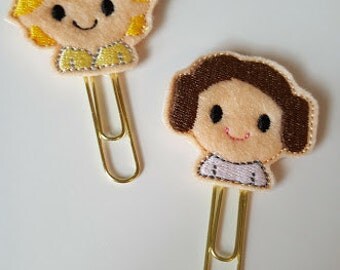 Star Wars Luke or Princess Leia planner paper clip