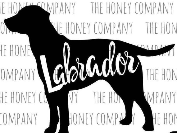 Download Lab SVG PNG DXF Labrador Outline Instant Download Silhouette