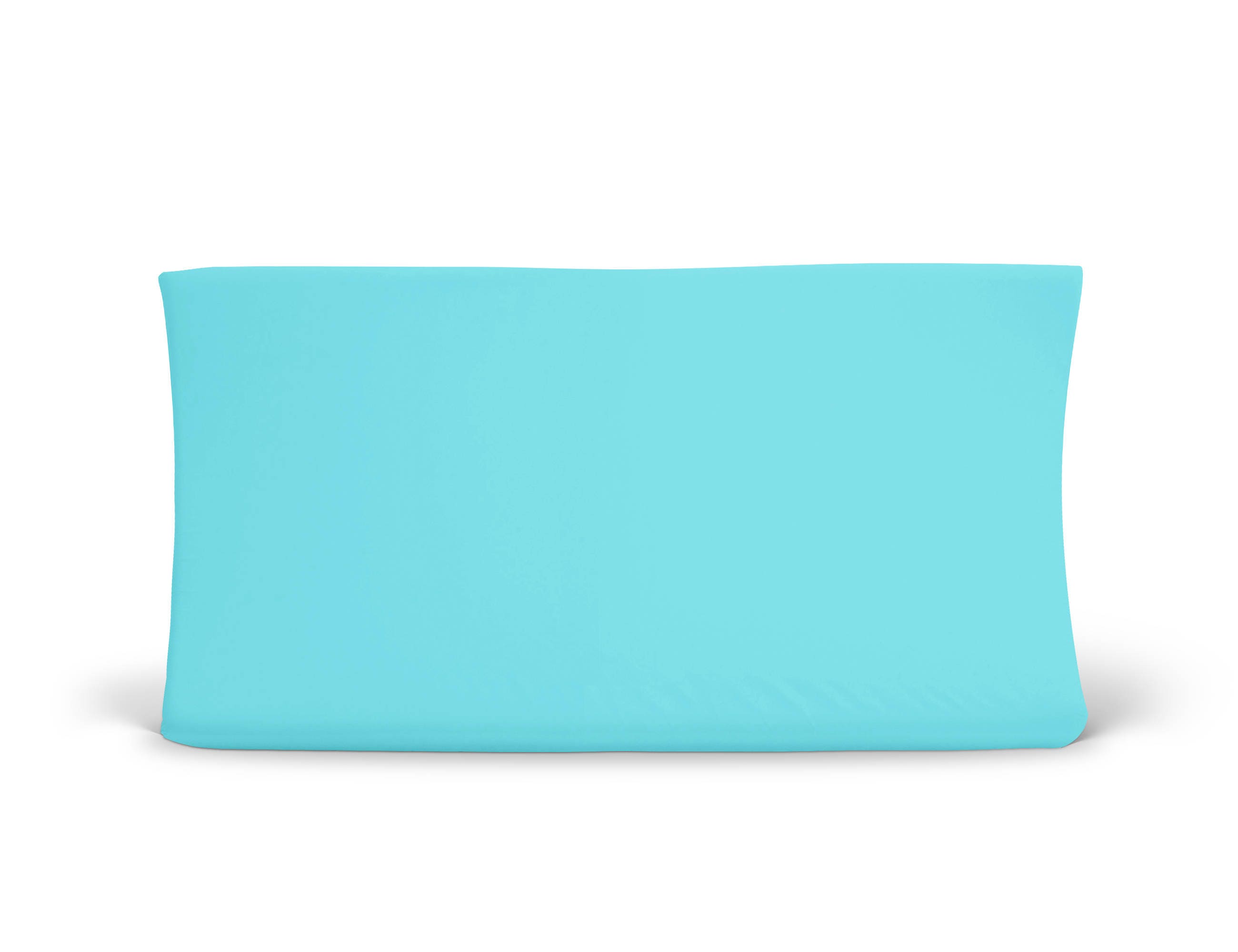 Changing Pad Cover Aqua Aqua Changing Pad Cover Solid