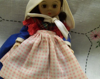 Madame Alexander Doll Vintage 7" Belguim Authentic Jointed Sleep Eyed Doll Dolls from Around the World Original Ethnic Outfit