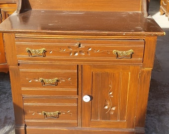 Vintage cabinet, dry sink, console, storage, PICK UP ONLY, side table, kitchen, rustic, farmhouse, country, shabby chic