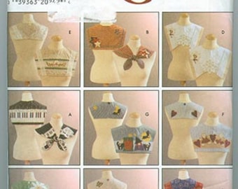 Simplicity Crafts Pattern 7646 NEW Womens Collars Size A Small Medium Large