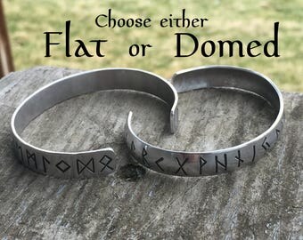 Rune Bracelet - Women Men Viking - Norse Bracelet - Viking Protection - Viking Wedding - Elder Futhark - Runes - Pagan Wedding