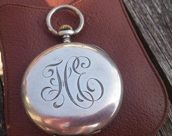 Vintage sterling silver pocket watch