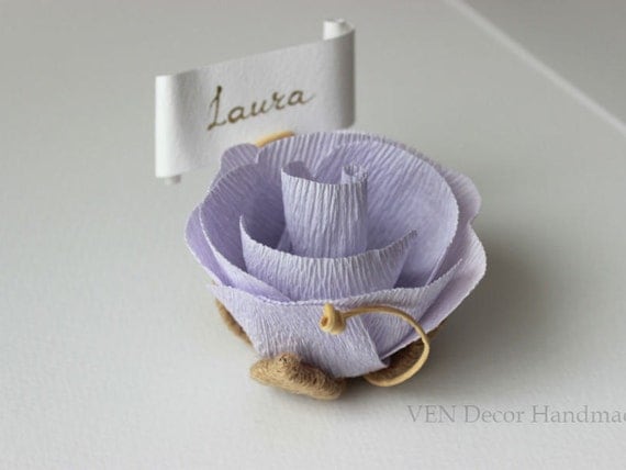 10 Flower Place Name Card Holders With Cards Rustic Wedding 10 Flower Place Name Card Holders With Cards Rustic Wedding