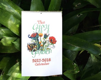 2017 Wall Calendar, ANY Month start, Appointment Calendar, Colorful home organization, Tons of room to PLAN each day