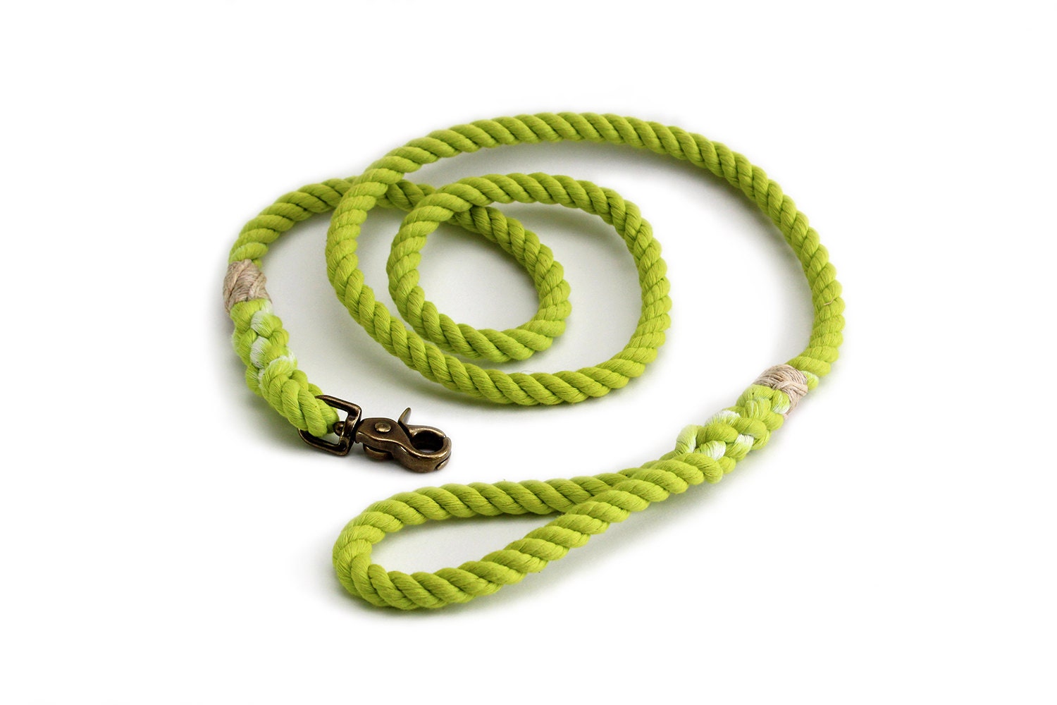 6 FT Lime Green Rope Dog Leash