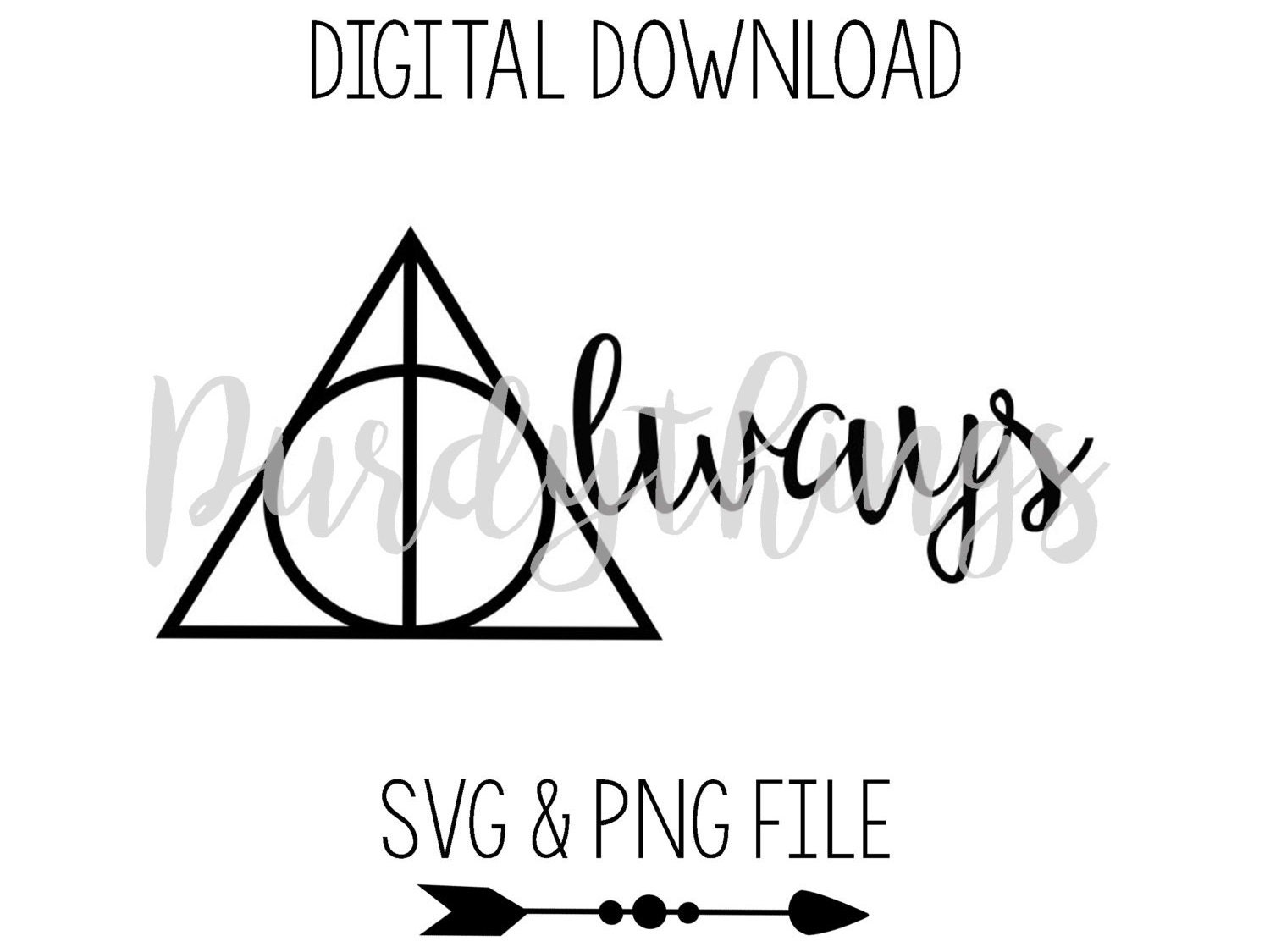 Harry Potter Always SVG PNG Digital File Instant Download