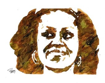 Original Artist Watercolor Portrait "FLOTUS/FLOWER" - Michelle Obama! Available in 8x10, 11X14 and 20x30 Prints as well!! Great Gift!