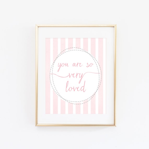 Items similar to 8x10 Art Print, Nursery Printable Art, You Are So Very