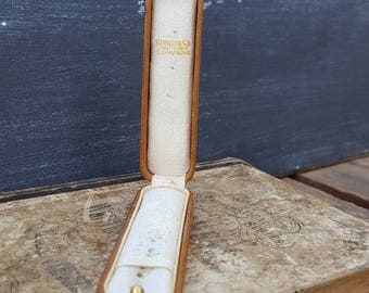 Vintage Tiffany And Co Stick Pin Box, Leather Jewelry Box