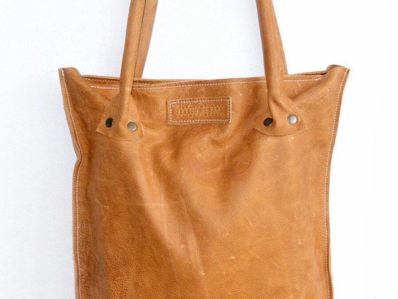 camel leather shoulder bag