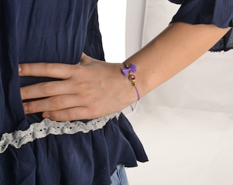 February birthstone bracelet, amethyst bracelet, february jewelry, amethyst gem bracelet, minimalist bracelet, dainty bracelet