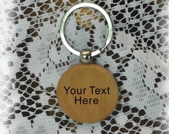 wood key chain, custom keychain, Memorial, Team, Friends, Wedding, Stamped Keychain