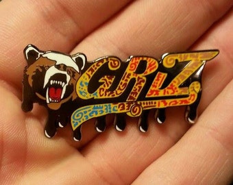 Griz Bear Heady Hat Pin