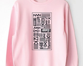 African Print Clothing, African Clothing, Crewneck Sweater, African Inspired Sweater, Unisex, Tribal Print Jumper, Sweater for her and him