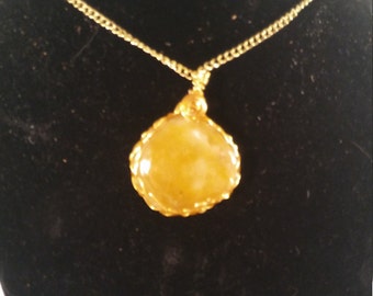 Earth Tone Moonstone Handcrafted Necklace jewelry pendant, Protection Crystal, Free Chain