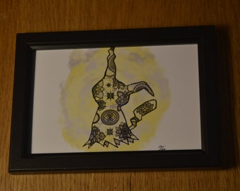 Mimikyu Mandala Artwork 4x6"