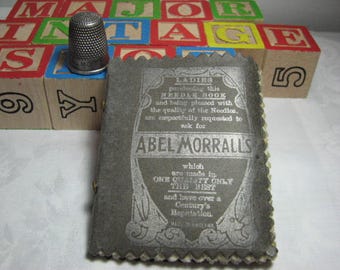 Victorian Abel Morrall needle book and thimble