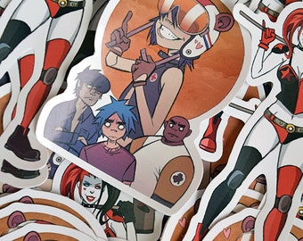 Gorillaz Sticker, Harley Quinn Sticker, band sticker, decal