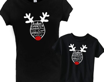 mother daughter christmas t shirts