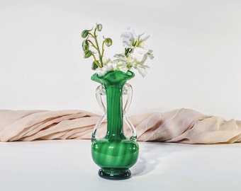 Italian Murano glass vase/ Italian Murano Art glass vase/ Italian Murano Art glass/ Italian hand blown vase/ Italian bud vase/ Bud vase
