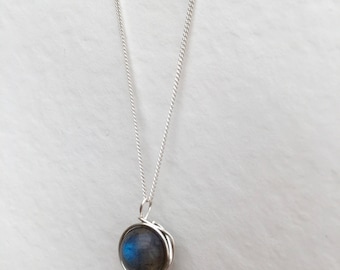 Labradorite necklace, 925 sterling silver labradorite necklace, labradorite pendant, silver labradorite jewellery, labradorite jewelry