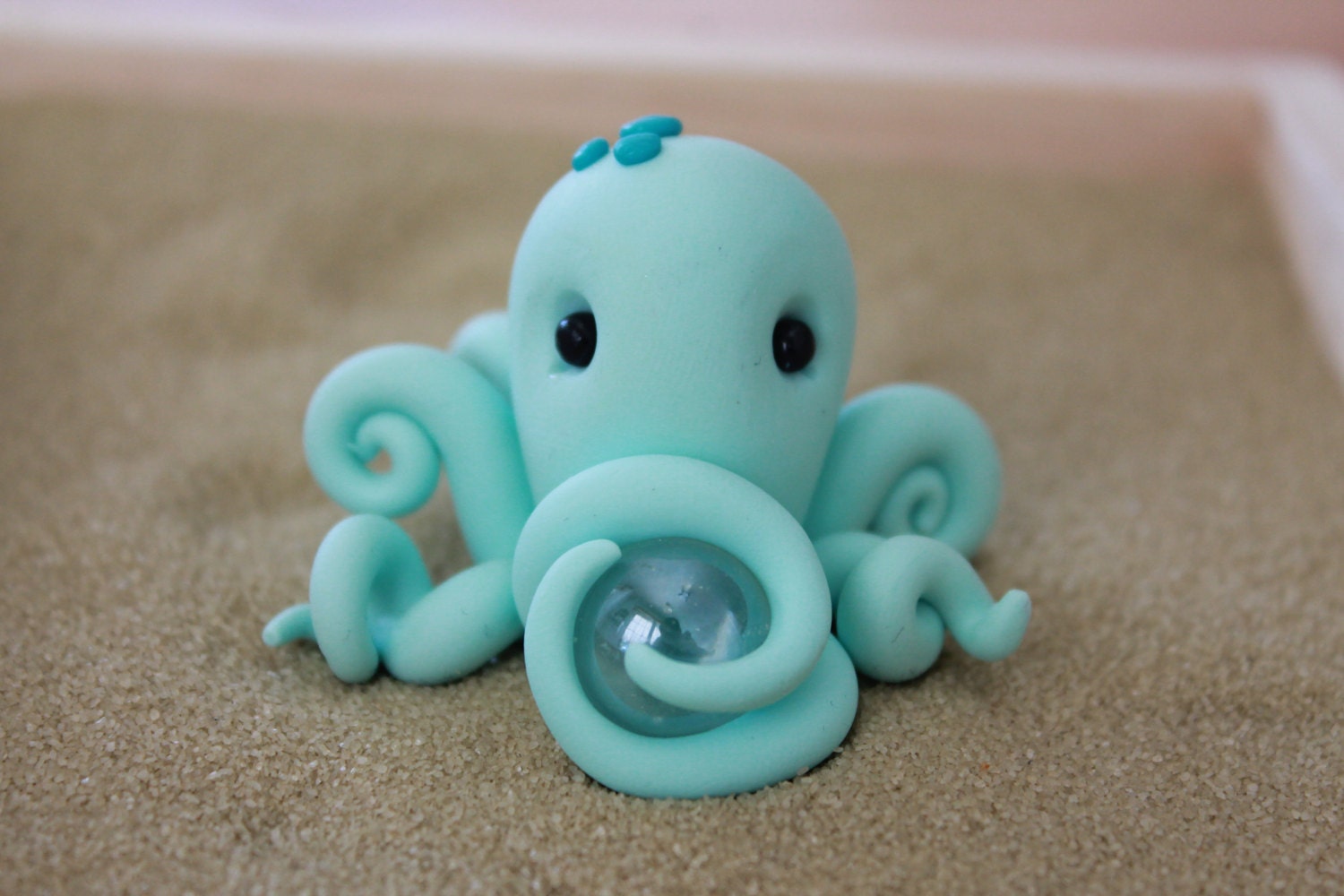 Polymer Clay Octopus Miniature Octopus Mini Clay Octopus