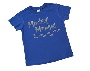 Mischief Managed Shirt - Harry Potter Shirt - Kids Shirt - I Solemnly Swear That I Am Up to No Good - Birthday Gift - Toddler - Youth