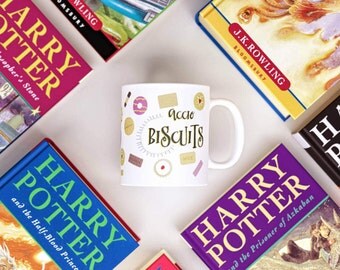 Harry Potter mug | Harry Potter Coffee | Muggle | Harry Potter Accio | Harry Potter gift | Etsylds | Biscuit mug | Biscuit gift | Biscuits