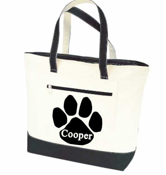 Dog tote bag Pet tote personalized dog bag pet name bag
