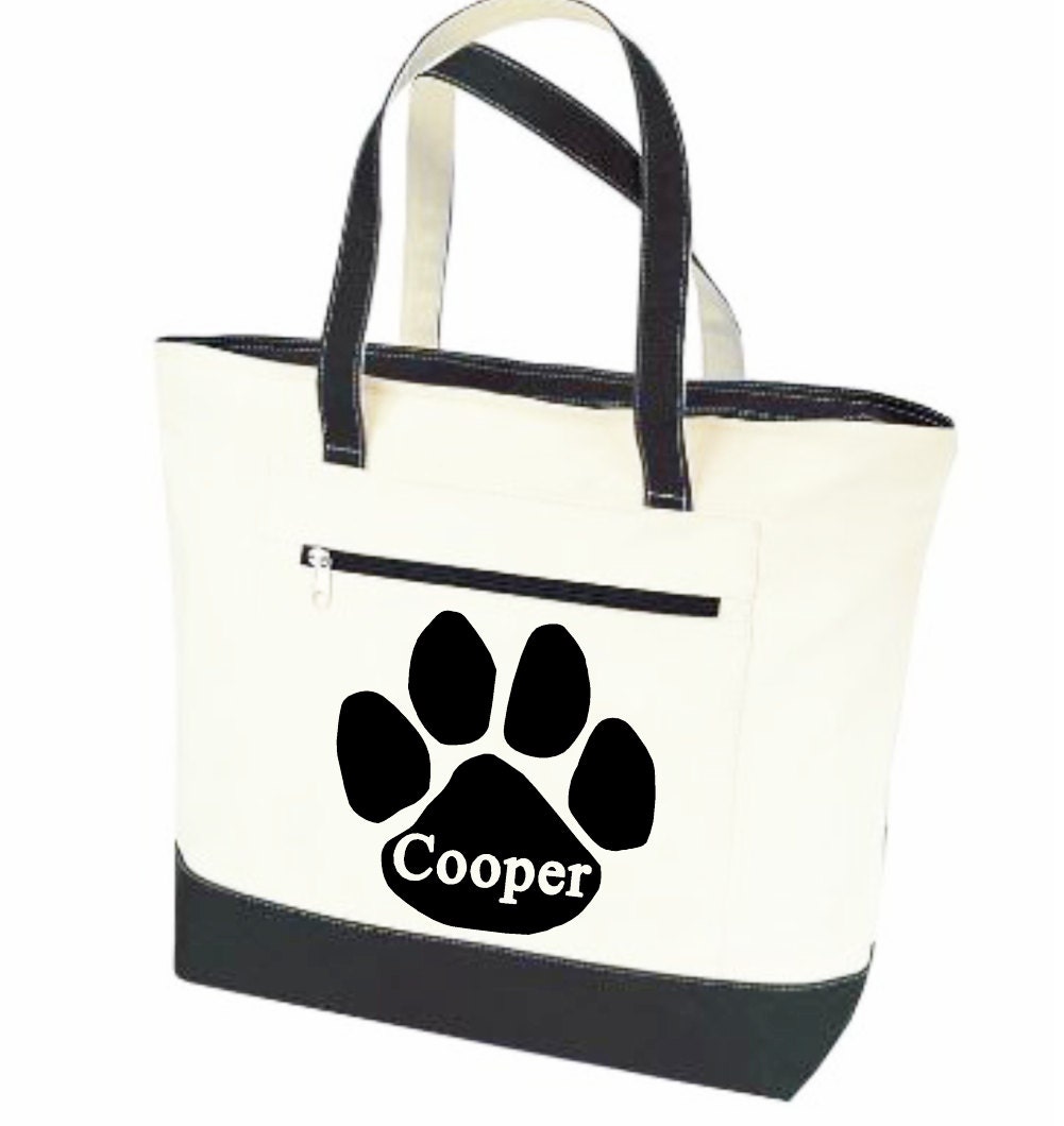 custom dog tote bag