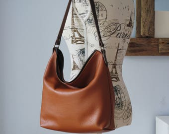 Leather hobo bag | Etsy